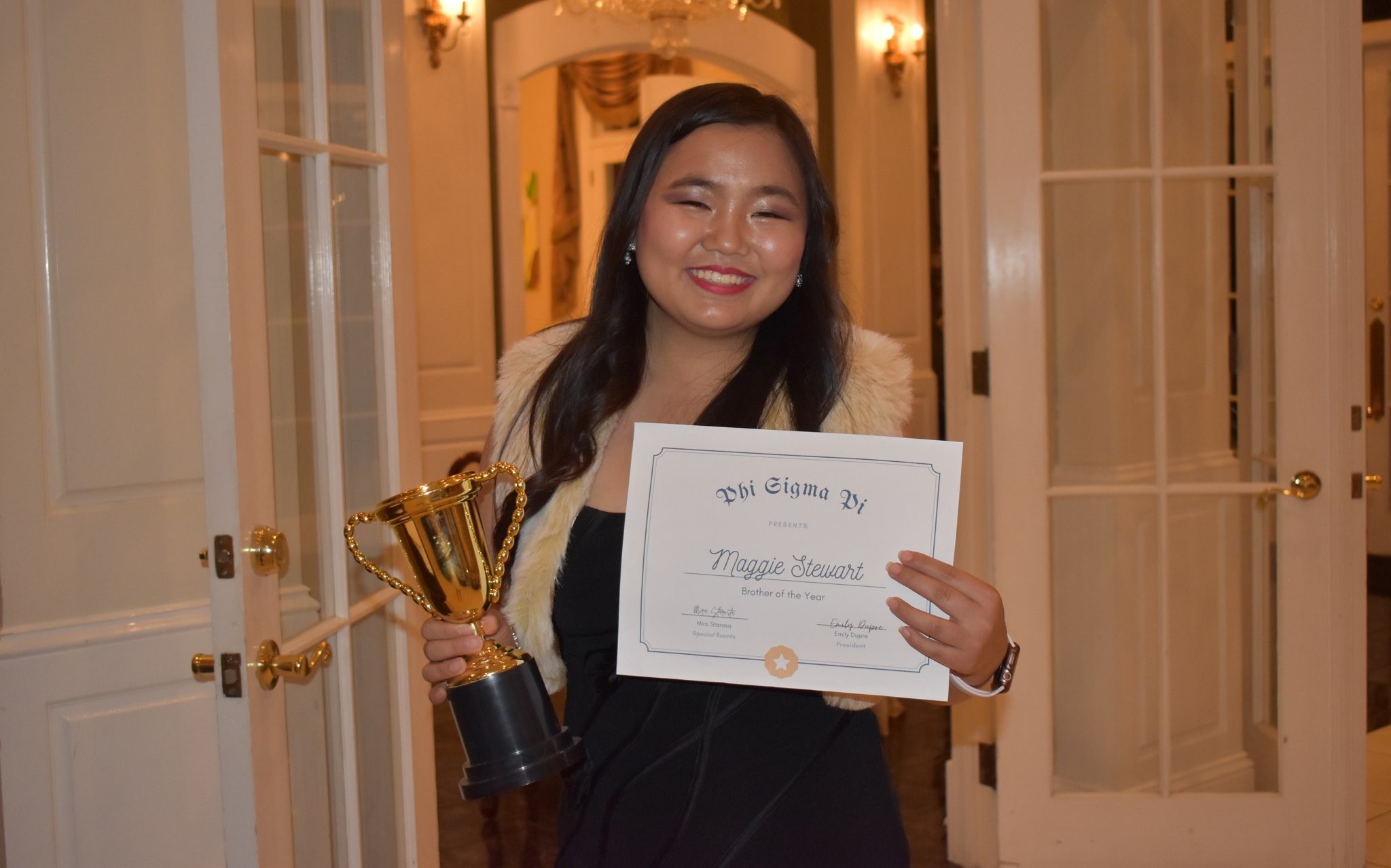 A photo of myself at the PSP Awards Banquet in 2022